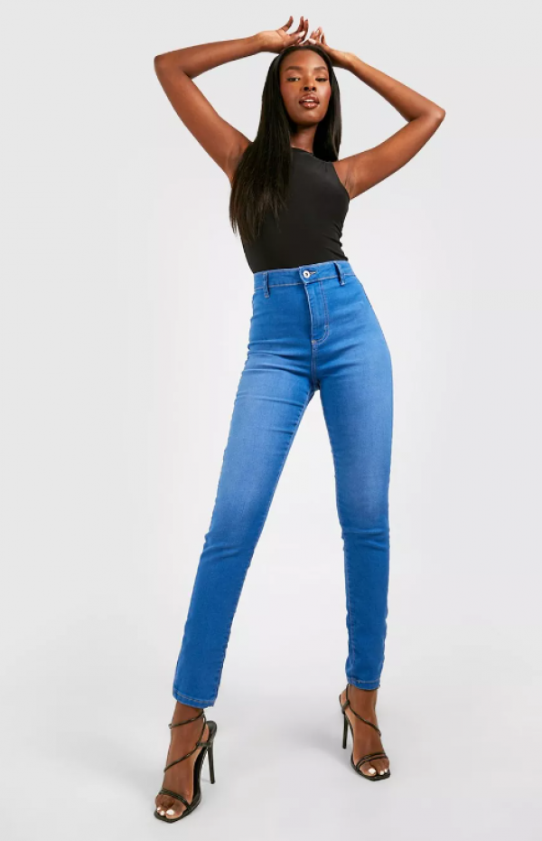Celana jeans high-waist